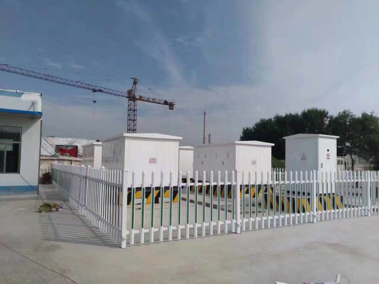 PVC電力箱變護（hù）欄